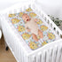 Watercolor Bees Floral Changing Pad Covers, Honeycomb Diaper Sheets for Boy Girl, 32''x16'', Ultra Soft Breathable