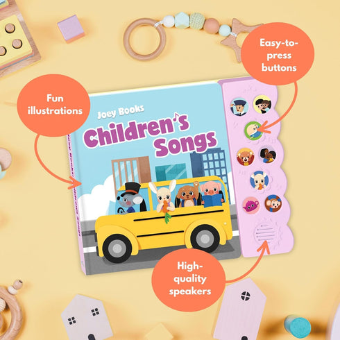 Children's Songs, Press and Play Song Book Nursery Rhymes, Button and Sound Module, Classic Nursery Rhymes