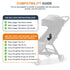 Henkgo 2, Car Seat Adapter Compatible with Baby Jogger City Select, City Select and City Select LUX Strollers for Graco