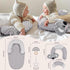 Foryoomi 4 1 Tummy 0-12 in Time Mat with Educational Cards, Play Mat & Sitting Support for Newborn Months, Infant Baby