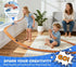 15 Set 2 3 Ft Flexible Race Track for Kids, DIY Car Track with Toy Cars & Suction Cup Ramps, Easter Basket Stuffers