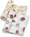 LollyBanks Muslin Swaddle Blankets for Boys, Large 47 x 47 Inches Swaddles