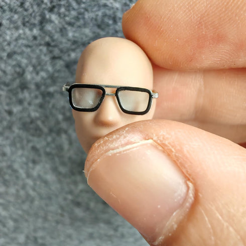 1/12 Scale Figure Eyeglasses Sunglasses for 6inch Male Action Figure Body Doll (Blue)