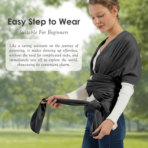 7-35lbs, MISSWISDOM Baby Wraps Carrier, Baby Carrier Wrap Newborn Sling Baby Wearing Wrap Newborn Wrap Carrier, Baby