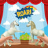 Gemini&Genius 3Pcs Horses Toy, Farm Animal Playset, Mare and Stallion with Baby Action Figures for Kids
