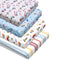 VitalCozy 4 Pcs Construction Truck Crib Sheet Set Baby Sheet Newborn Bedding