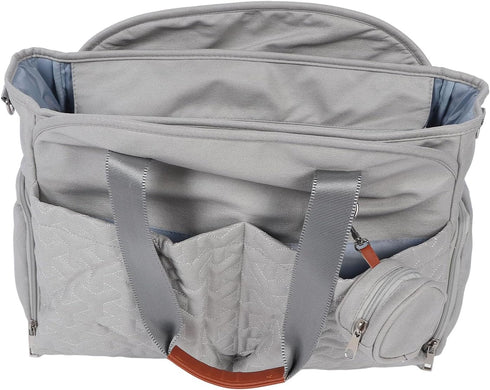 Focket Diaper Bag, Large Capacity Multiple Compartments for Diapers Bottles Wipes Durable Polyester Baby Bag Tote