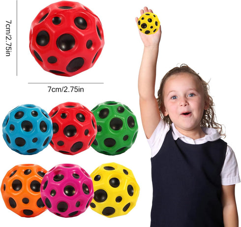 3PCS Mini Super High Bouncing Balls, Rubber Space Balls Toy for Kids, Indoor Outdoor Play Sensory Balls