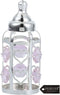 Matahi Silver Plated Crystal Studded Baby Bottle Ornament with Light Pink Crystals
