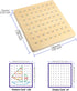 36Pcs 8x8 Thoth Montessori Wooden Geoboard Mathematical Manipulative Material Array Block Geo board with Pattern Cards