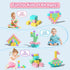 1.34in 1-3, 3+ Magnetic Blocks for Toddlers, Macaron Magnetic Building Cubes for Kids Ages Stem Preschool Stack