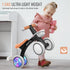 1 12-24 Umatoll Colorful Lighting Baby Balance Bike Toys for Year Old Boys Gifts, Adjustable Seat Baby Walker, One Year