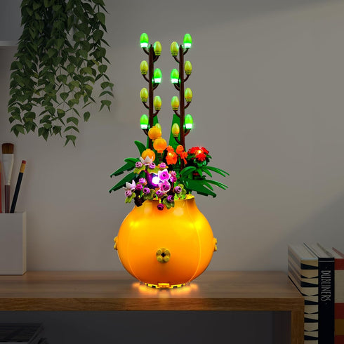 Upgraded LED Light Kit for Lego Flower Pot Building Toy Set, Compatible with Lego 40588, Gift for Kids