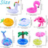 Blovec Inflatable Drink Floats, 8 Pack Inflatable Drink Holders, Cup Coasters for Summer Pool Party