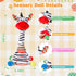 1-3 Dancing Talking Zebra Toy, Stuffed Animal Baby Toy Repeating What You Say, Easter Toys for Kids Glowing Musical