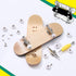 Zhehao 8 Pcs Fingerboard Bearing Wheels, Standard Tool with CNC Lathed Bearing and Nut Driver for Finger Skateboard