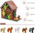 Farm Animals Dog House Building Blocks Set, MOC Animal Kennel Toy Set for Kids, 109 Pieces, Ages 8+
