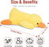 20" 3.3 Niuniu Daddy | Pound Weighted Duck Stuffed Animals for Adults Kids, Giant Weighted Yellow Duck Plush Toy