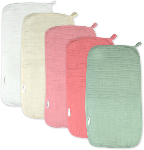 HonestBaby Baby Organic Cotton Multi-layer Burp Cloths Multipack