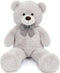 MaoGoLan Big Fluffy Gray Teddy Bear, 39 Inch Large Grey Stuffed Animal for Girlfriend, Kids, Boyfriend, Teens