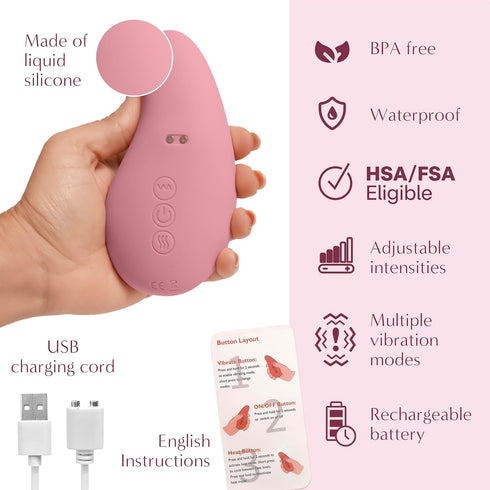 Generic IDEALY - Lactation Massager- Breastfeeding Essentials Support Kit for Nursing Moms - Vibrating Lactation