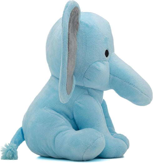 KINREX Elephant Stuffed Animals – Stuff Animal Plush Toy for Babies Girls Boys, Elephants Plushie Teddy Bear Toys for Birth Stats Baby Shower Infant Newborn Boy & Girl, Blue Measures 9 Inches