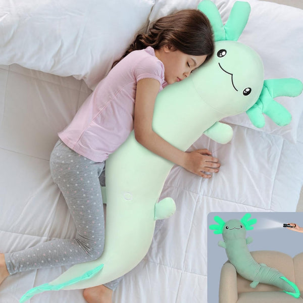 MaoGoLan Giant Axolotl Plush Stuffed Animal,Big Axolotl Plush Pillow Toy for Kids