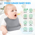 ME.FAN Silicone Baby Bibs for Babies & Toddlers | Adjustable Silicone Bibs, 2 Set