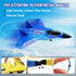 F-22 2.4 6-axis Blue RC Plane for Kids Upgrade Raptor Fighter RC Airplane Remote Control Airplane Toys GHZ Smart Gyro