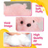 WEWILL 10'' Light Up Pink Puppy Dog - LED Stuffed Animal with Colorful Night Light for Kids Gifts