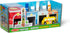 Melissa & Doug Nesting and Sorting Blocks - 6 Buildings, 6 Wooden Vehicles, FSC Certified