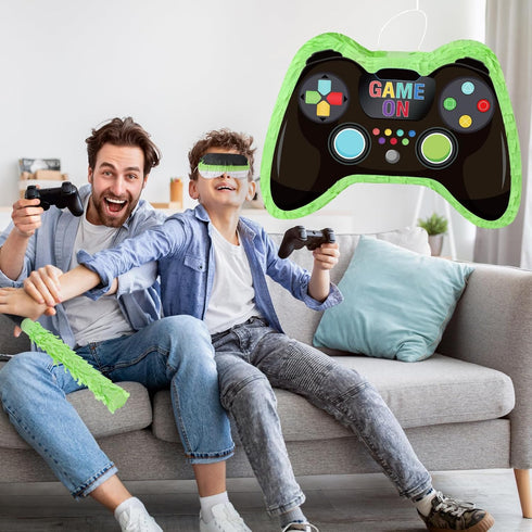 Video Game Controller Pinata - Party Supplies Set for Kids Birthday Decorations