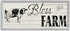 Stupell Industries Bless This Farm Sentiment Traditional Dairy Cow