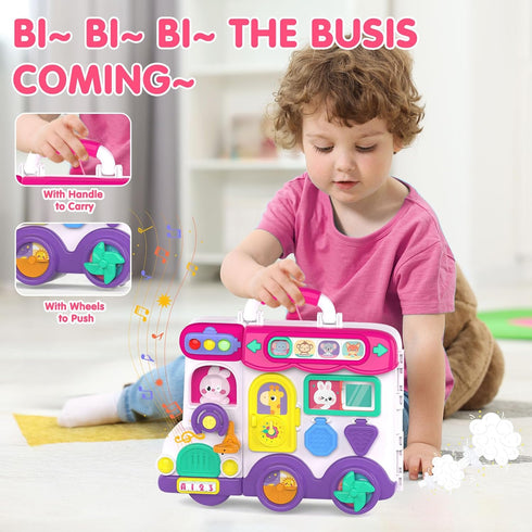 Ryotagift 1-2 1+ 1-3,Birthday 1+Year 1 2 Baby Busy Board for Year Old Boy Girl Gift,Musical Toddler Toys for Year