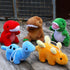 16 Pack Plush Dinosaurs, Mini Dinosaur Figures Assortment Keychain Toy, Soft Dino Stuffed Animal Set for Kids