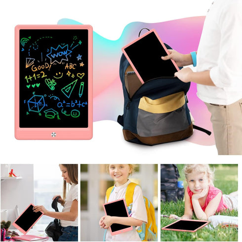 3 4 5 6 7 8 (10.5 inch, BUKEBU LCD Writing Tablet Doodle Board, Colorful Drawing Pad, Electronic Drawing Tablet