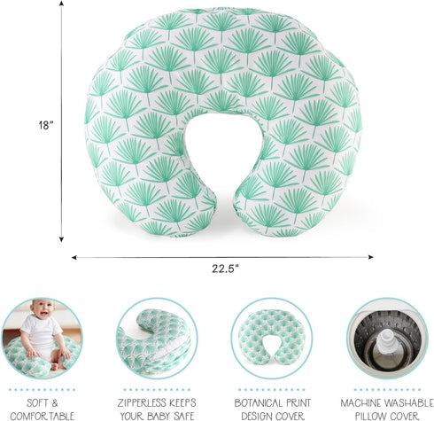 Tummy The Peanutshell Nursing Pillow & Cover - Soft Newborn Nursing Baby Girl or Boy Pillow Covers, Supportive