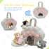 7Pcs Set,Plush 4 Playset Tezituor Cat Stuffed Animal House with Soft Realistic Kitten Toys,Cats Plushies for Kids