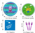 Video Games Party Tableware Supplies - 64pcs Llama Set with Plates, Forks, Napkins for Birthday Decorations