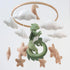 Goukurlsma Dragon Mobile for Crib, Dragon Crib Mobile for Boys, Cloud Mobile for Crib, Neutral Baby Mobile for Crib