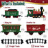 stargo Set 3+ Christmas Train for Under The Tree with Lights, Music, Sounds, and Steam Electric Train with On/Off
