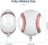 Durony 12 Pieces 18 inches Baseball Balloons – Foil Mylar Baseball Themed Party Decorations for Birthday