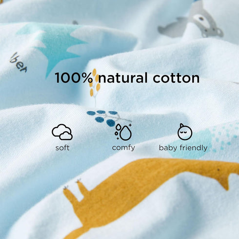 Duomiaomiao 0.5 TOG Toddler Sleep Sack 24-36 Months, 100% Cotton Lightweight Baby Sleep Sack with Feet