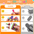 FlufiFiea 6 Pack 3 Pack Sensory Fidget Toys - Fidget Rings and Silicone Magnetic Sliders for Kids, Sensory Toys