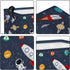 36L Clastyle Rocket Astronaut Shelf Basket for Boys Cosmic Planet Universe Blue Storage Bin Rectangle Clothes Books Toy