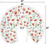 Summer Watercolor Poppies Flowers Baby Nursing Pillow Covers for Boy Girl Red Poppies Green Leaves Nursing Pillowcase
