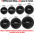 Boao 20 Pieces Piggy Bank Stopper Replacement, Rubber Saving Box Plugs, 7 Sizes, Black