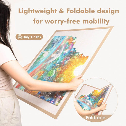 1000 31.5" 24" Jigsaw Puzzle Board for Pieces, Foldable Puzzle Board, x Felt Display Board