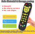 Baby TV Remote Toy - Realistic Play Remote Control for Toddlers with Light and Sound, English, French, Spanish.