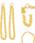 jojofuny Doll Mini Gold Necklaces Chains, Dress Up Necklace Chains for DIY Doll Decor, 25pcs